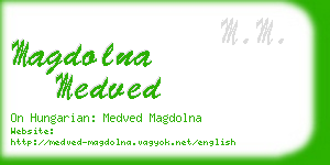 magdolna medved business card